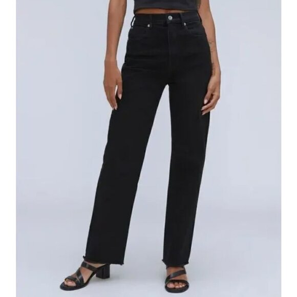 Everlane Denim - NWT Everlane The Way High Jean 28 Short Coal Black